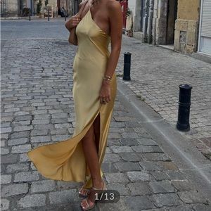 Viral Yellow Commense Dress